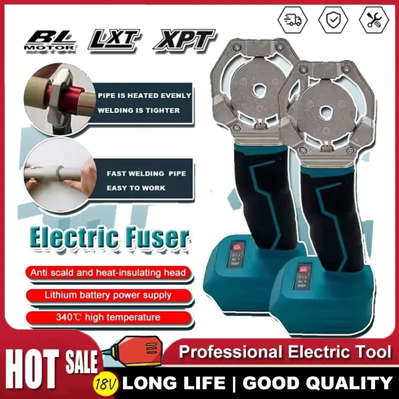 

Аккумуляторный аппарат для сварки труб Makita, паяльник для PPR/PE, для пластиковых труб, нагревательный инструмент для пайки горячим расплавом, для аккумулятора 18В