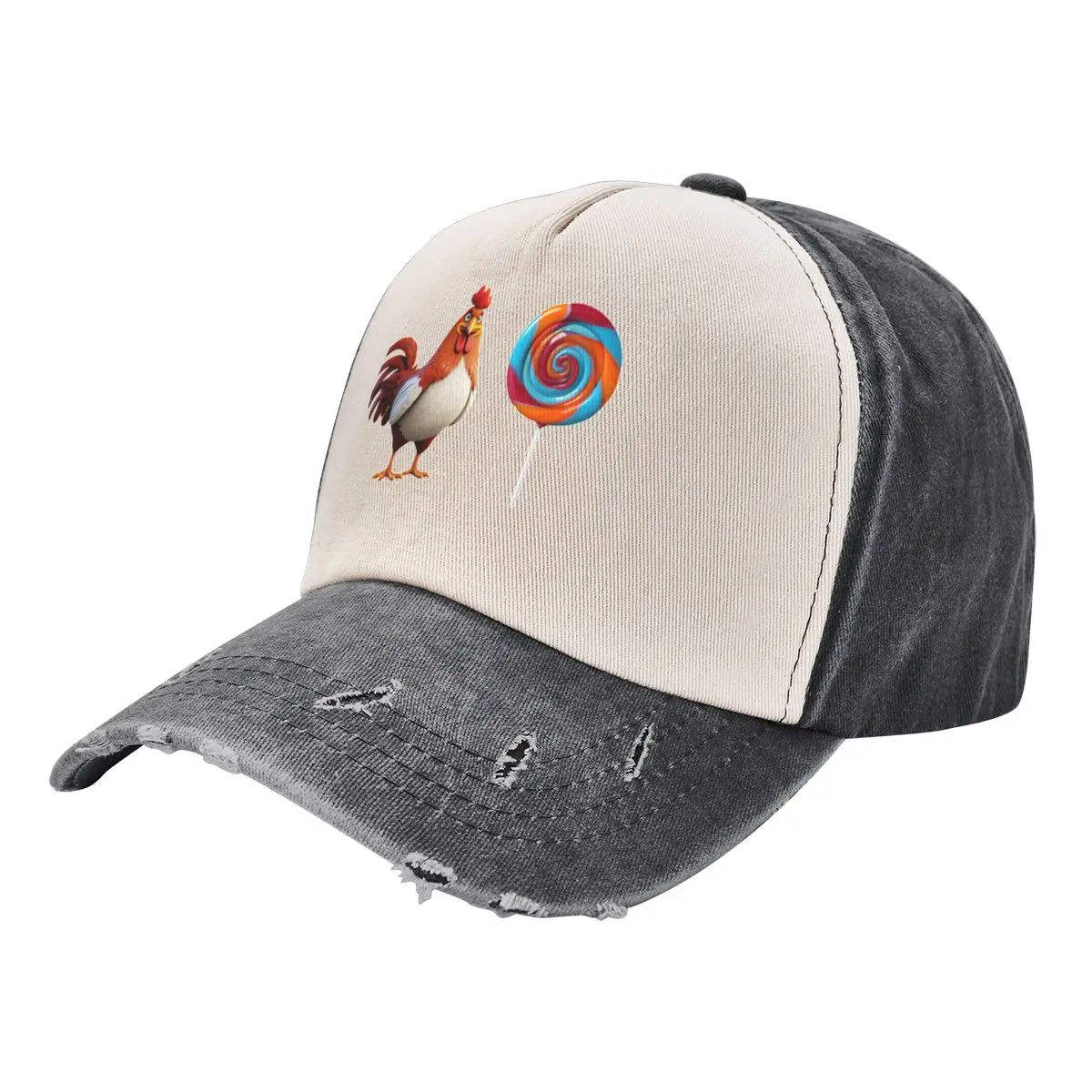 

rooster & lollipop Baseball Cap funny hat Fashion Beach hiking hat Dropshipping For Girls Men's