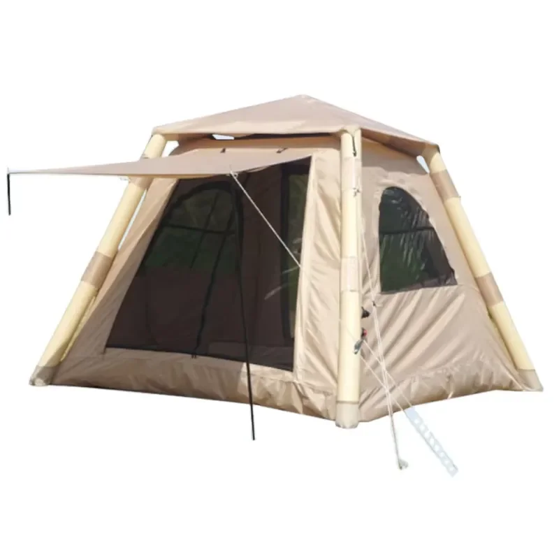 High Quality One Bedroom Camping Tent Breathable Sunscreen Ventilation With Oxford Fabric and Fiberglass Poles