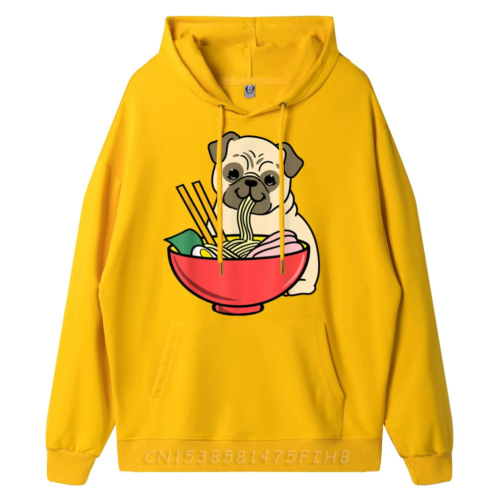 Pug Eating Ramen Graphic Pullover Hoodies Men Oversized Funny Pullover Hoodies Mens Hoodies Memorial Day