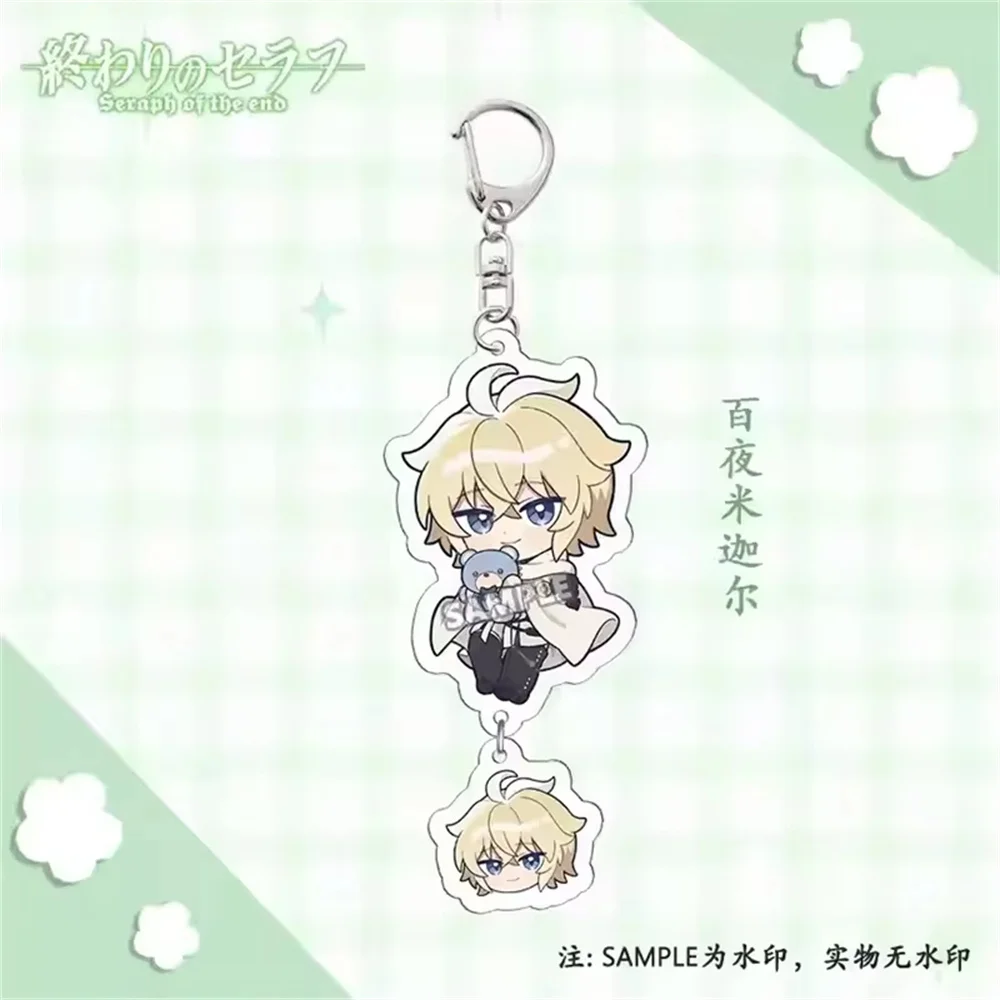 6CM Anime Seraph of the End Acrylic Keychain Stand Model Ornament Accessories Goods Christmas Gifts
