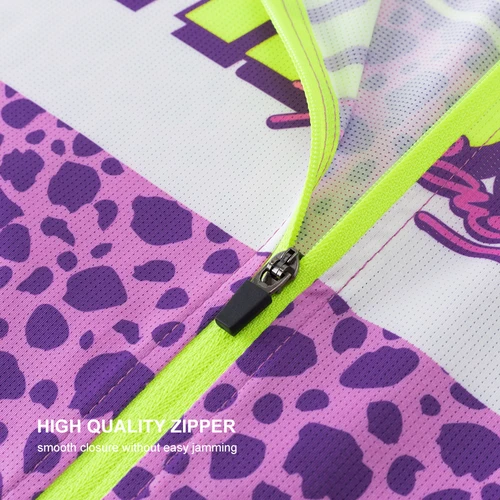 Imagen 2 del producto HISERWA-Camiseta de ciclismo de manga corta para mujer, Jersey transpirable de secado rápido, ropa para bicicleta de montaña y carretera, camiseta transpirable para bicicleta de verano