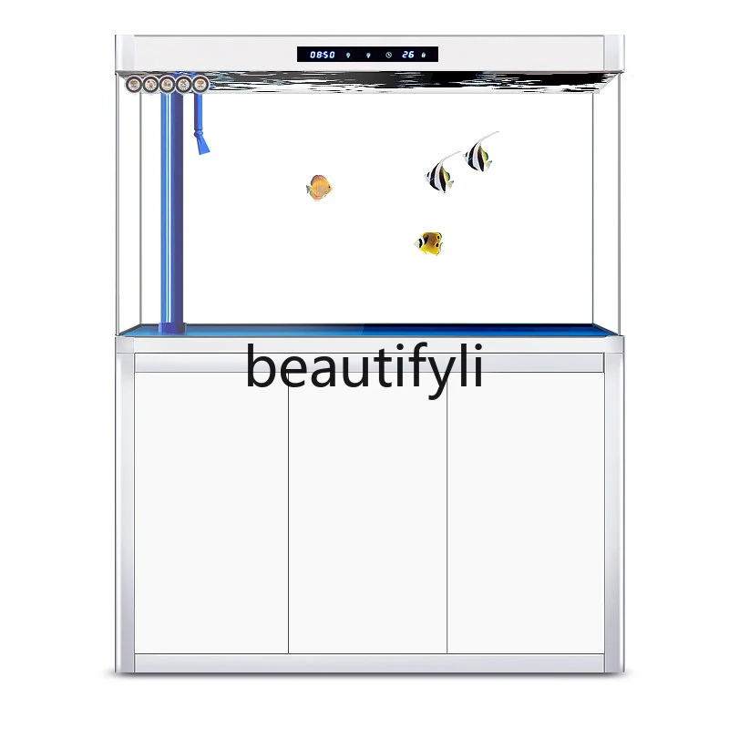 

Fish tank bottom filter medium and large glass screen partition floor ultra-platinum fish tank