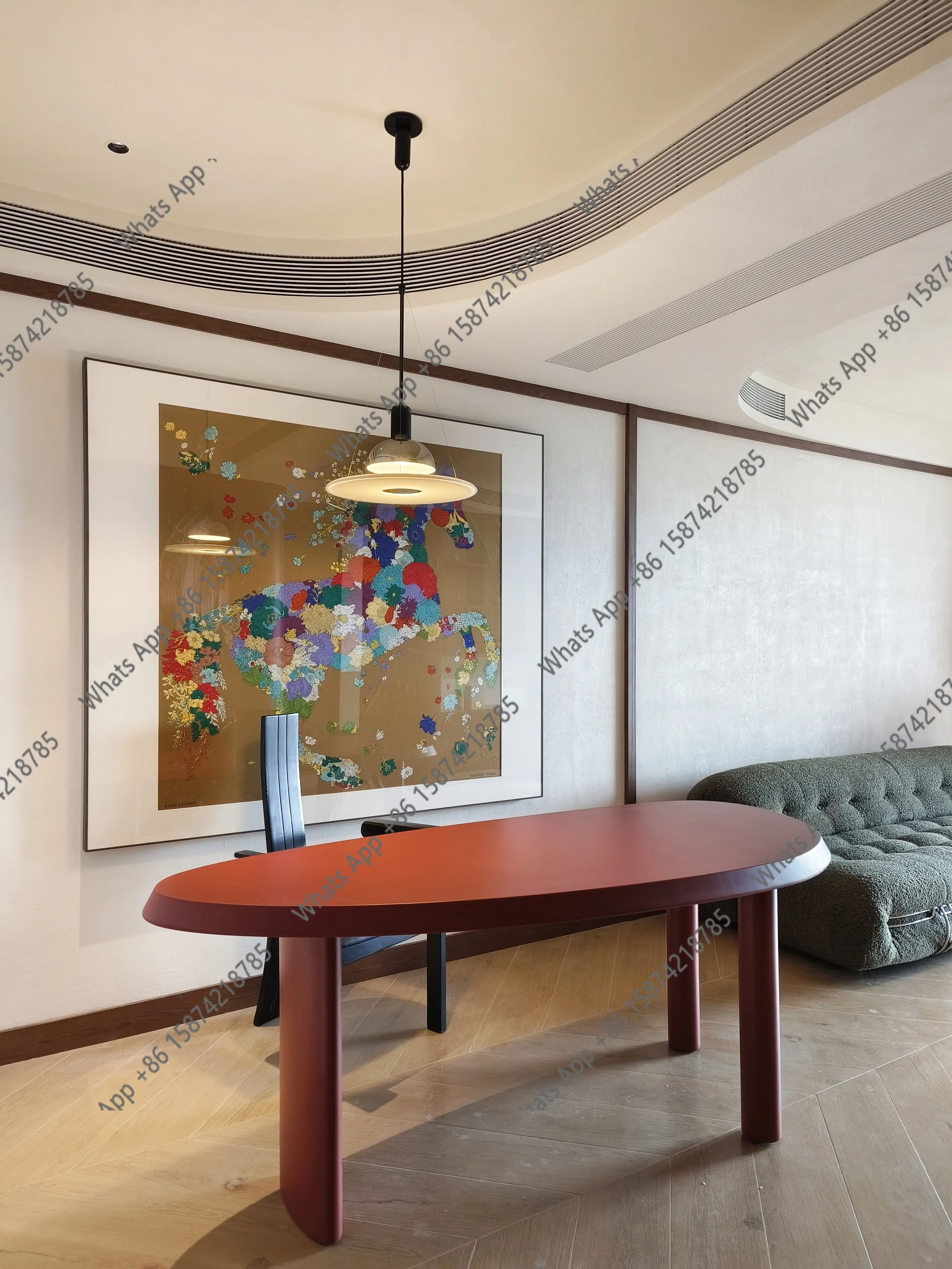 

Стол-верстак нестандартной формы из массива дерева, обеденный стол, минималистичный компьютерный стол, офисный стол, модный дизайн