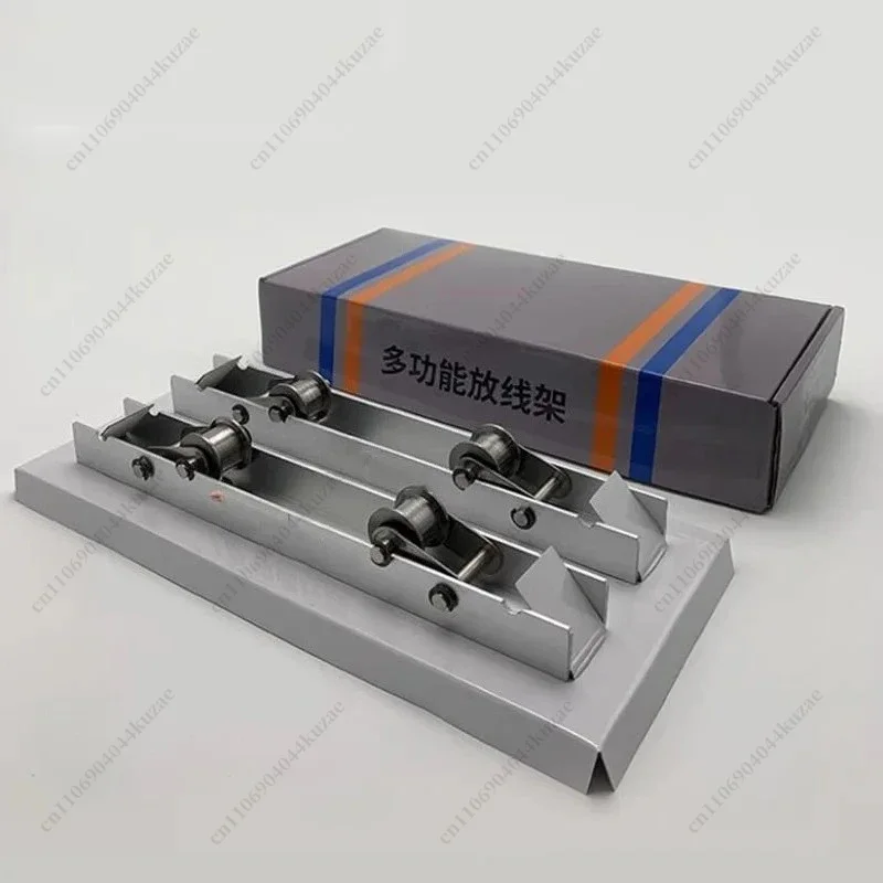 FMT Portable Aluminum Alloy Fiber Optic Cable Reel Bracket with Magnetic Storage, 150kg Load Capacity, 2 Pieces Per Set