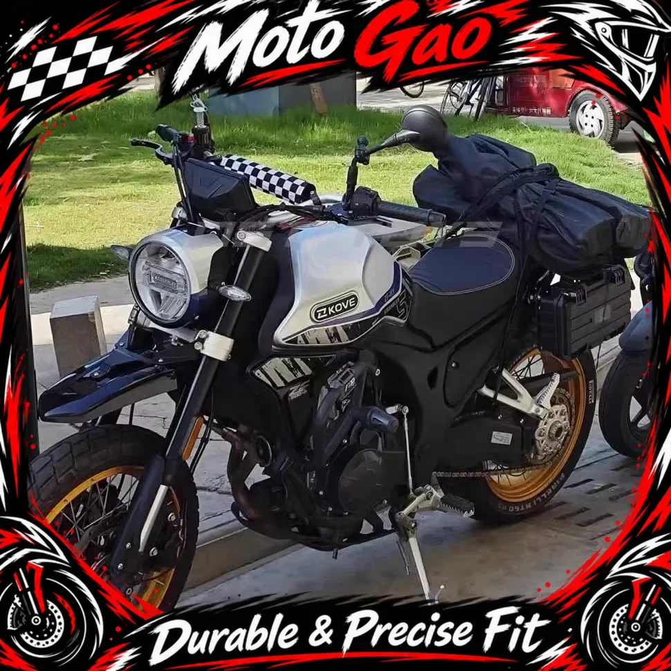 【Precise Fit】For KOVEMOTO 500F 525F special side bag bracket, spare oil drum tool side box, number plate holder