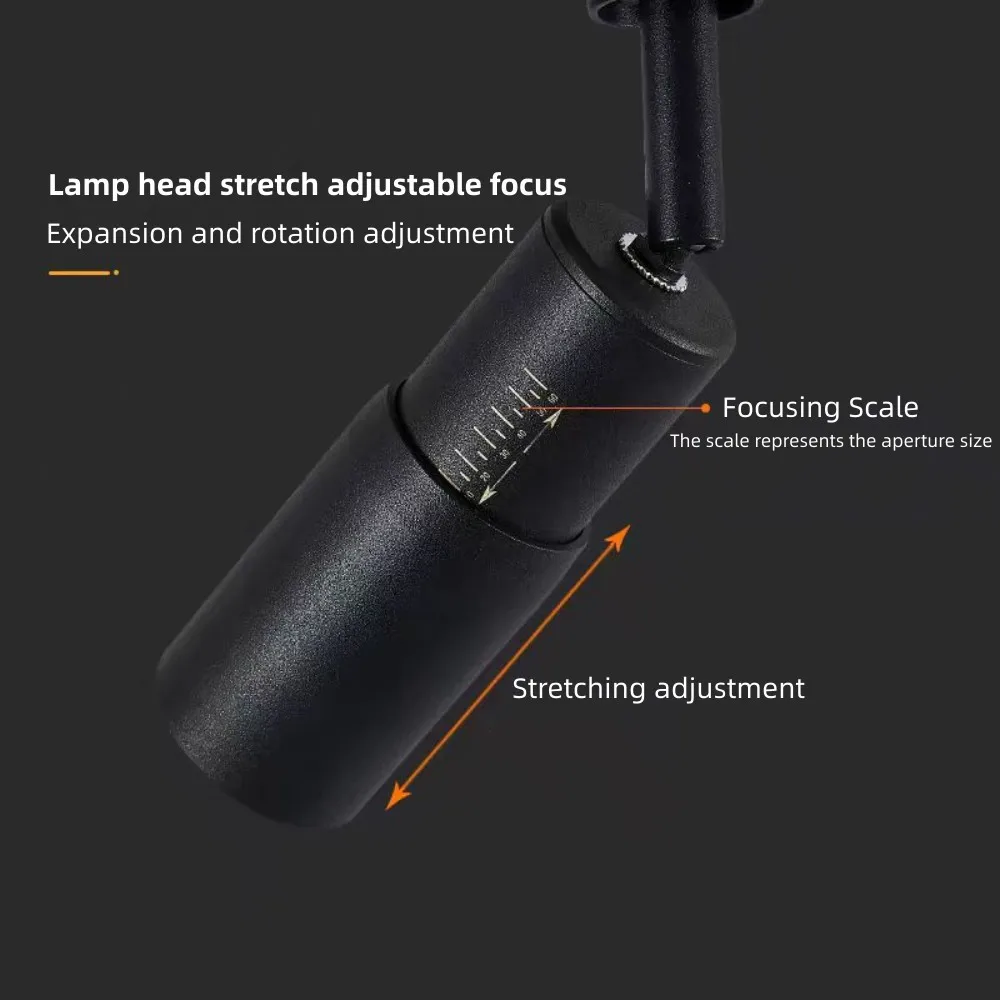 LED 조명 360도 회전 줌 스포트라이트, 초점 가정용 천장 조명 COB 조명, 회사 레스토랑 매장