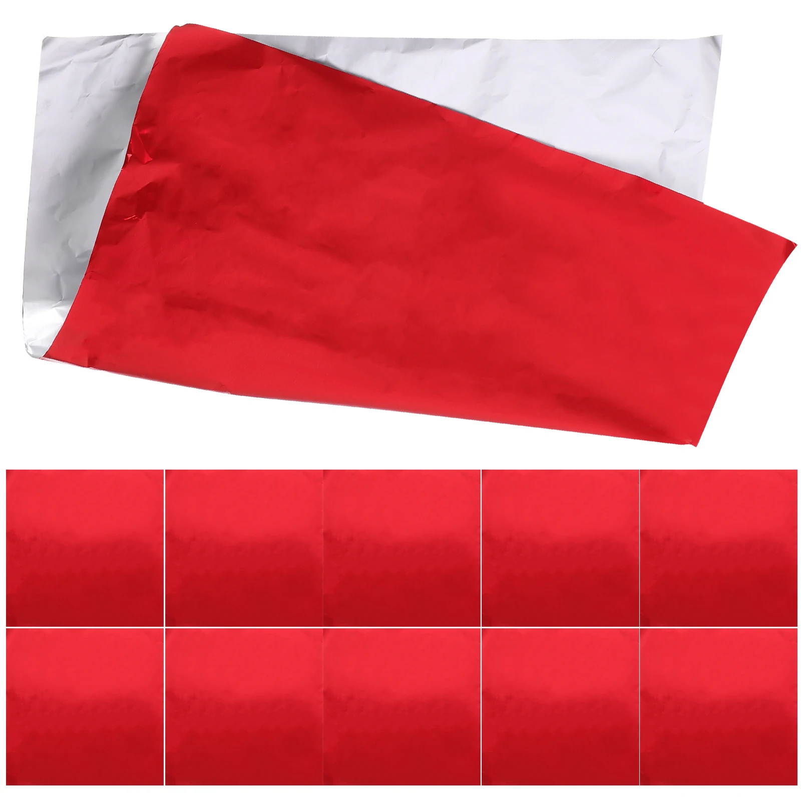 

100pcs Food Packaging Aluminum Heavy Duty Bbq Tin Foil For Baking Cooking Home Kitchen Outdoor Party Use Packing Foil