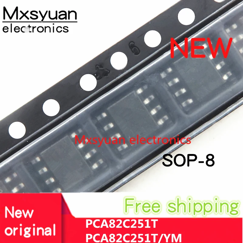 10 قطعة ~ 50 قطعة/الوحدة PCA82C251T A82C251 SOP8 PCA82C251T/YM 82C251Y SOP8 MxsyuanBrand جديد وأصلي ، متوفر فقط في المخزون