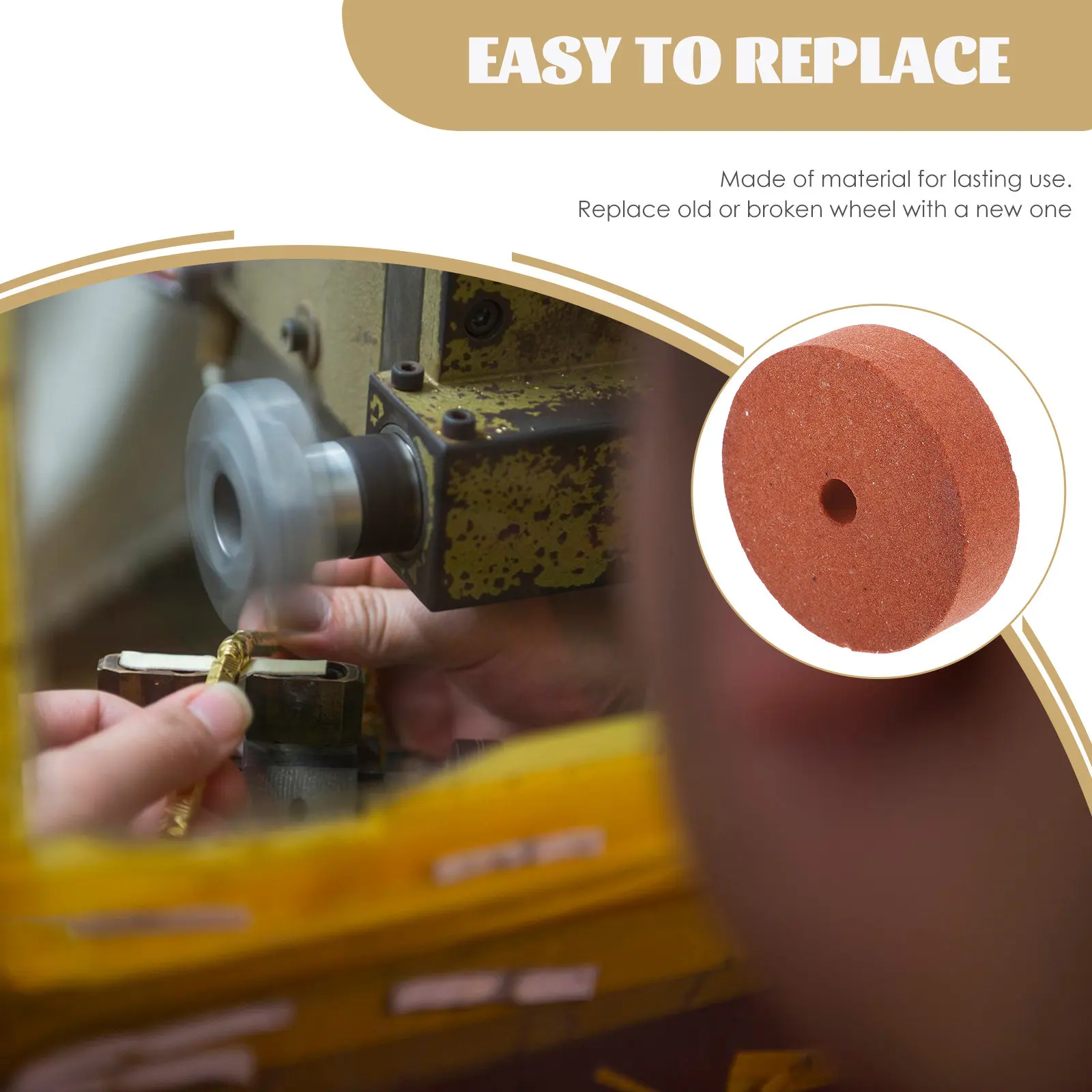 

3-дюймовый (70 мм) коричневый шлифовальный круг для металла, ювелирных изделий, камня, высокопрочный профессиональный инструмент для полировки и шлифовки