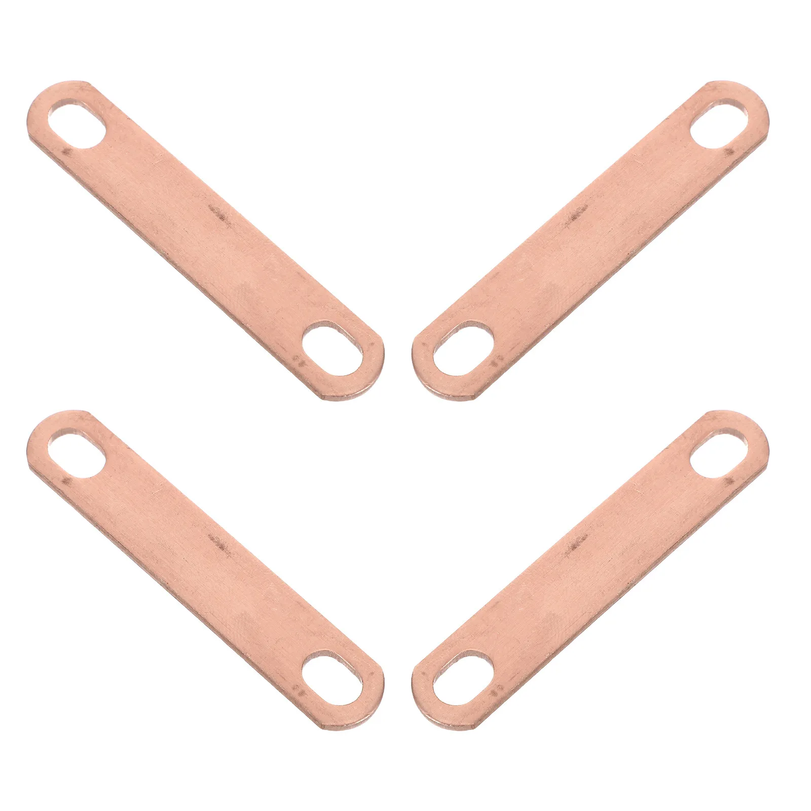 

4 шт. высококачественных медных соединителей для шинопроводов с расстоянием между отверстиями 45 мм, высокой проводимостью и низким сопротивлением для хранения.