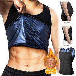 Męskie Premium odchudzanie Shapewear trening Sauna Tank Top uprząż Shaper gorset Waist Trainer Sweat, kamizelka koszulka kompresyjna gorset wyszczuplający