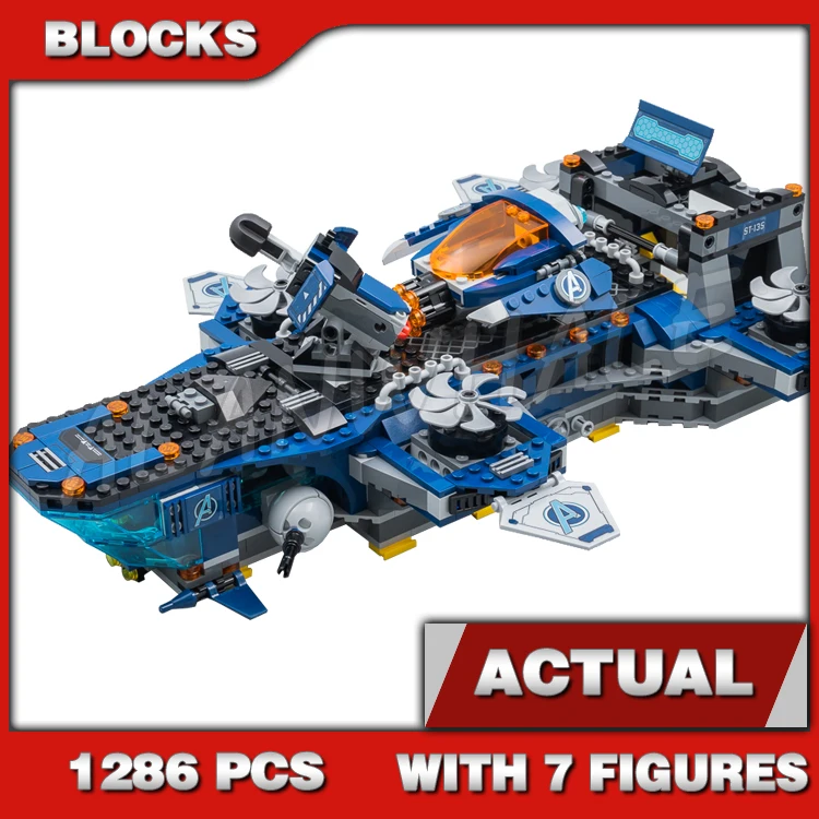 

1286pcs Super Fighter Revenger Helicarrier Base Aircraft Carrier Captain 11559 Building Blocks Toy Compatible With Model