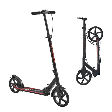 SucceBuy Kick Scooter for Kids Ages 8+ Teens & Adults 2-Wheel Toddler Scooter with Height Adjustable Handlebar for Boys & Girls