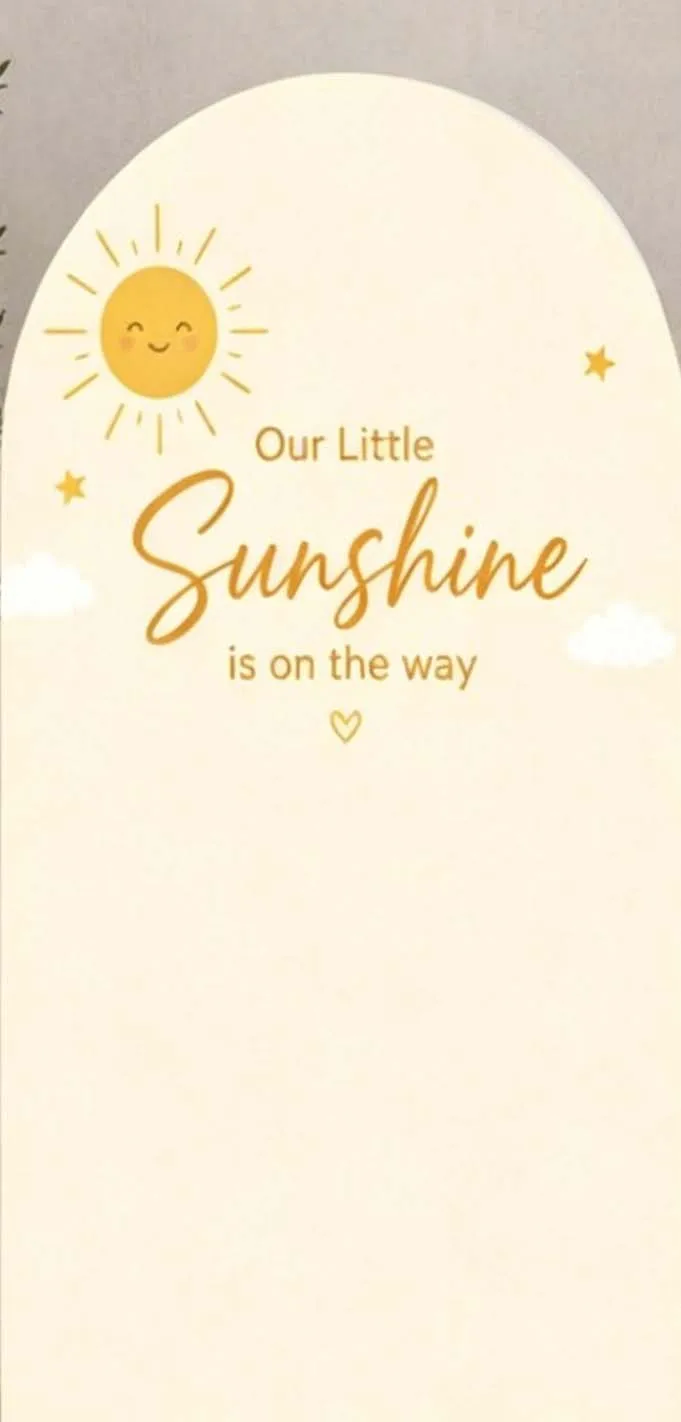 Custom 2-Side Little Sunshine Baby Shower Arch Backdrop Cover Yellow Gingham Birthday Party Decor Backdrop Photo