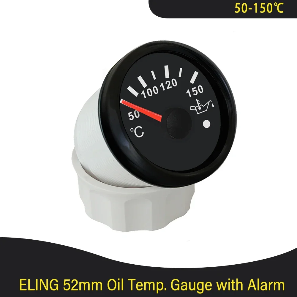 

Водонепроницаемый универсальный измеритель температуры масла 52 мм 50-150 ℃ Сигнал с красной подсветкой и световой сигнализацией для автомобиля, лодки, грузовика, яхты 9-32 В