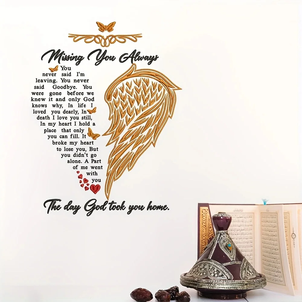 

MT1186# Memory saying stickers, Missing you always you never said I'm leaving..Decorative wall sticker
