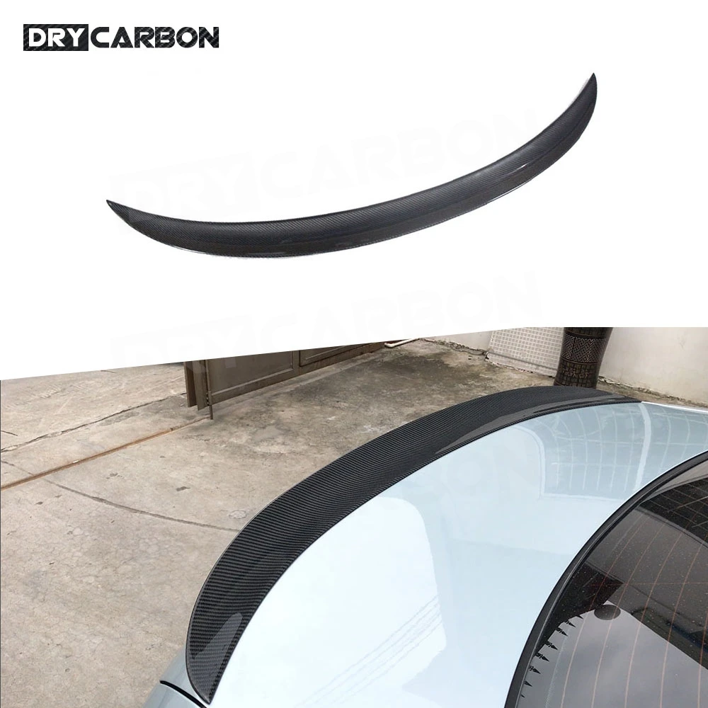 

Dry Carbon Fiber Rear Boot Spoiler For BMW 3 Series E90 350i 325i 2005- 2012 P Style Spoiler FRP Car Trunk Trim Wings