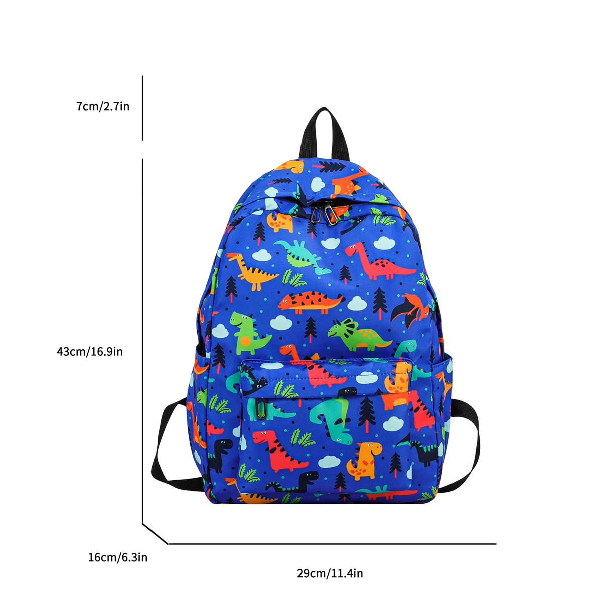 Cute Casual Cartoon Pattern Backpack Lightweight Laptop Compartment Student School Bags Campus Commuting Backpack
