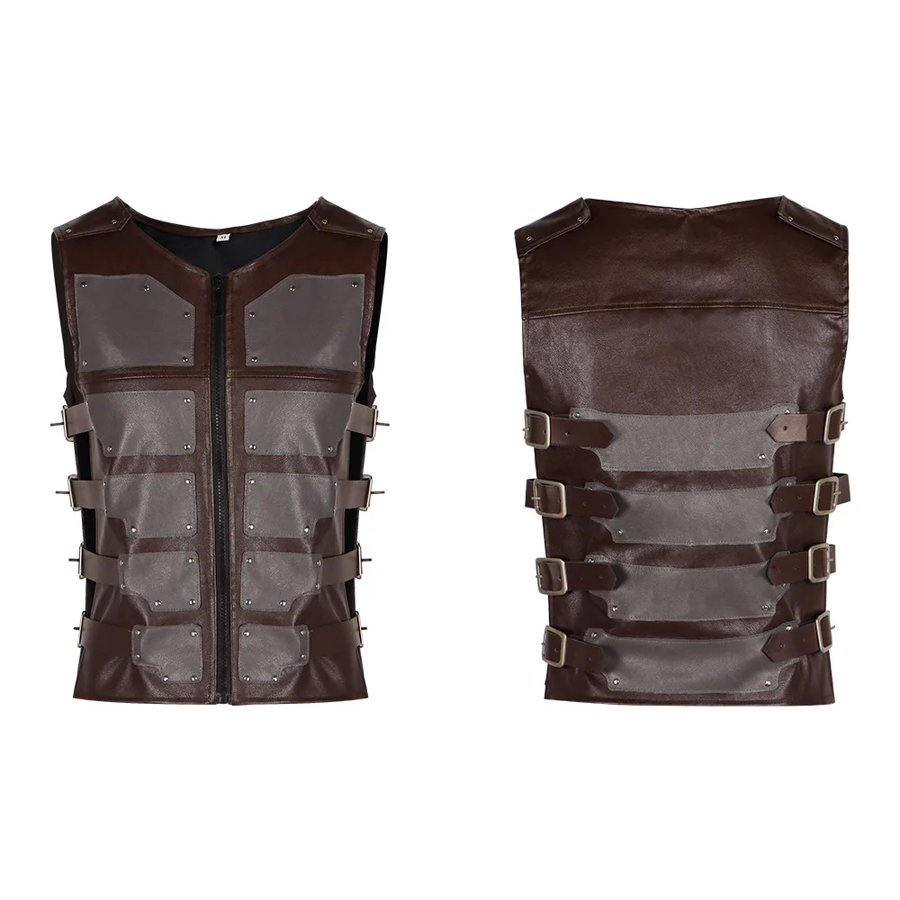 

Hot Movie And TV Hunter Cosplay Costume Clavin Leather Armor Rivet Battle Dress Halloween Performance Costume