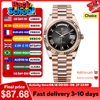PAGANI DESIGN 2025 New Luxury Rose Gold DD40 Automatic Watch For Men NH36A Mechanical Wristwatch Men Stainless steel Waterproof