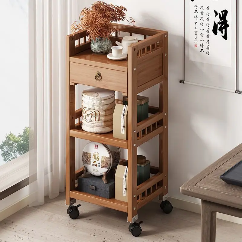 Small Mobile cart table home sofa side several shelves floor multi-layer placed kitchen Beauty salon barbershop rack organizer