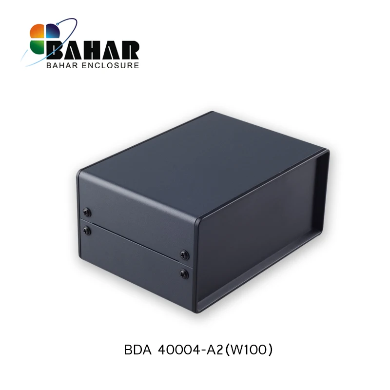 Efficient Bahar Enclosure Iron Desk Top Shell with flat Cover Model BDA 40004 Control Iron Metal Enclosure Power Supply  Box