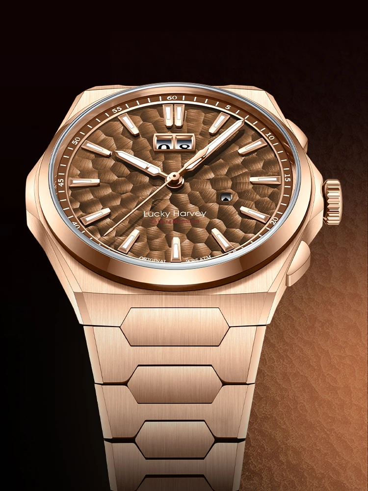 

[Limited Edition] Ziming Series Hammer Men's Watch Mechanical Watch Amber Brown