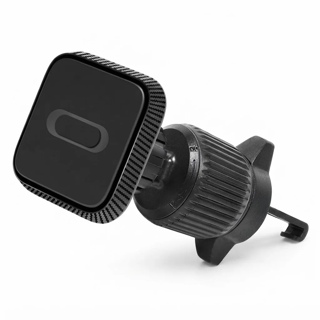 Magnetische autotelefoonhouder, ventilatieroosterbevestiging, verstelbaar, veilig, draaibare vergrendeling, 360 graden rotatie, anti-trillingen, GPS-navigatiebeugel