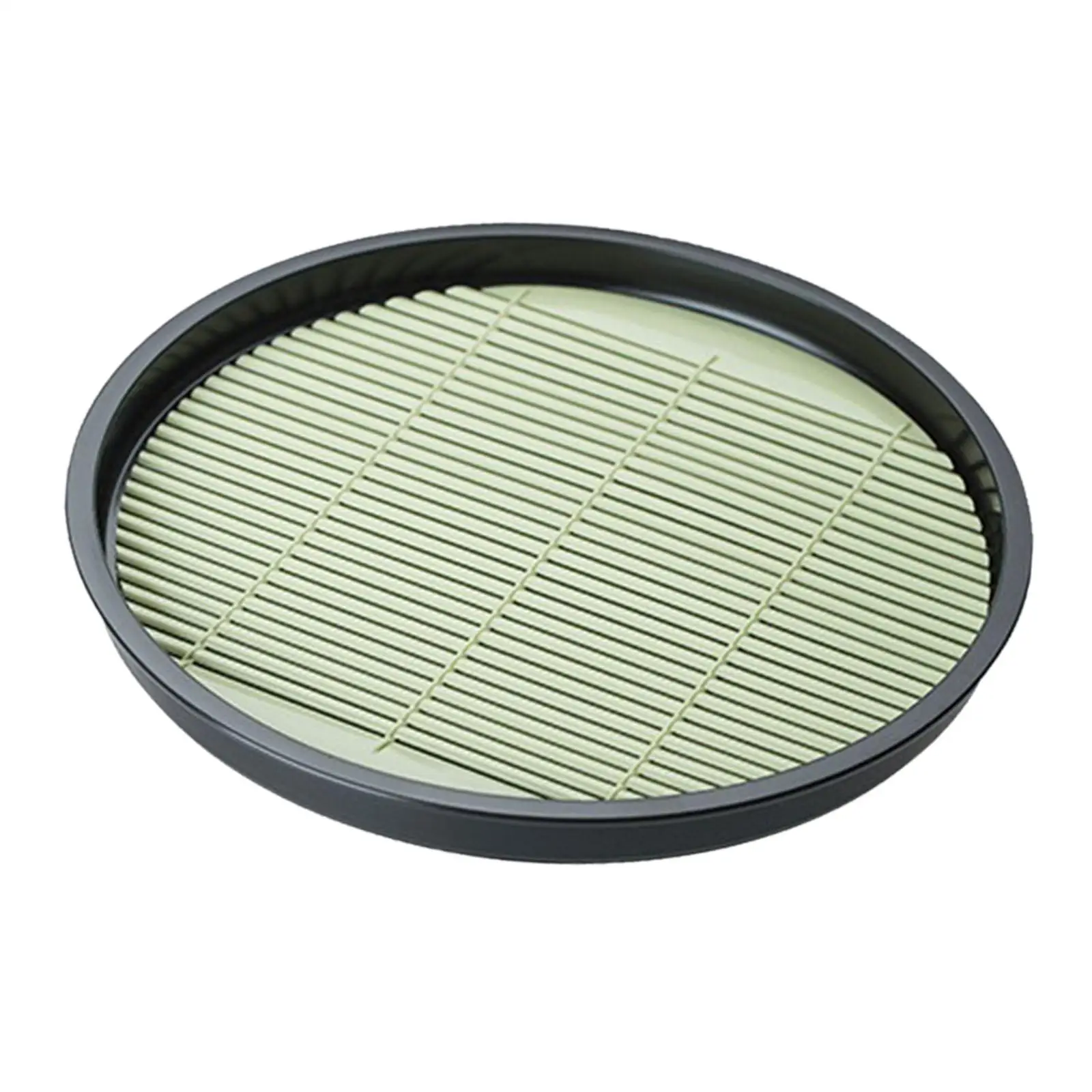 Sturdy Cold Noodle Dish Deep Japanese Style Plate with Drain Mat Multifunctional Sushi Tray for Home Use