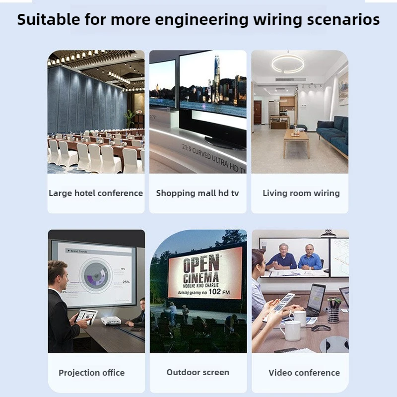 4K HDTV Audio Video Cable, HDMI 2.0 Alloy Build, for Home Theater PC,for Computer Monitor Projector, High Quality,Value