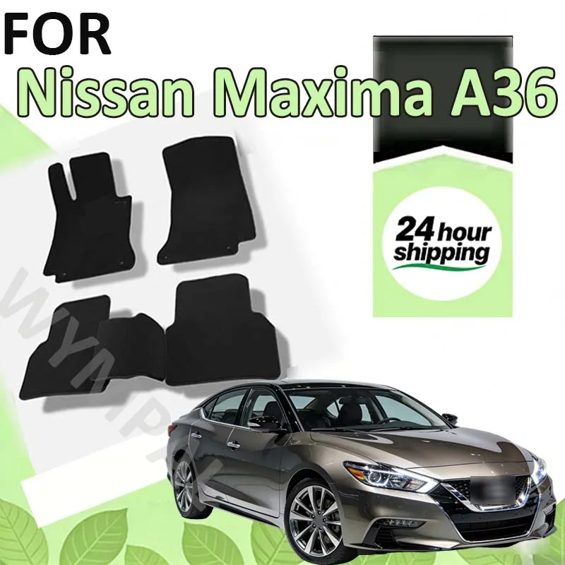 

Nylon Suede Car Floor Mats For Nissan Maxima A36 2016~2023 Rugs Panel Footpads Carpet Cover over Foot Pads Car Accessories