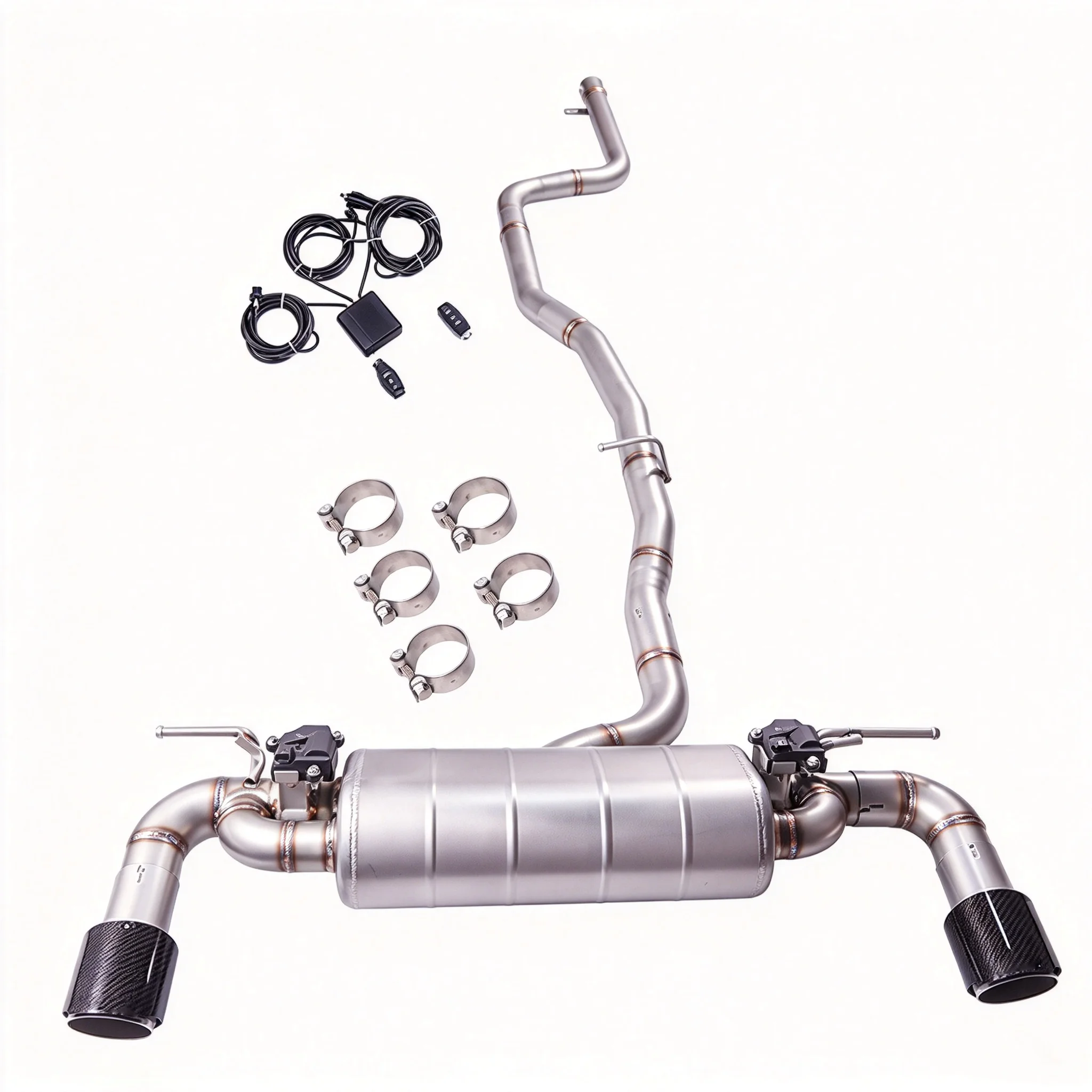 Catback Valvetronic Muffler for 2015-2019 BMW 118i 1.5T F20 B38 High-Performance 1.5mm Thick 304 Stainless Steel  Exhaust Pipe