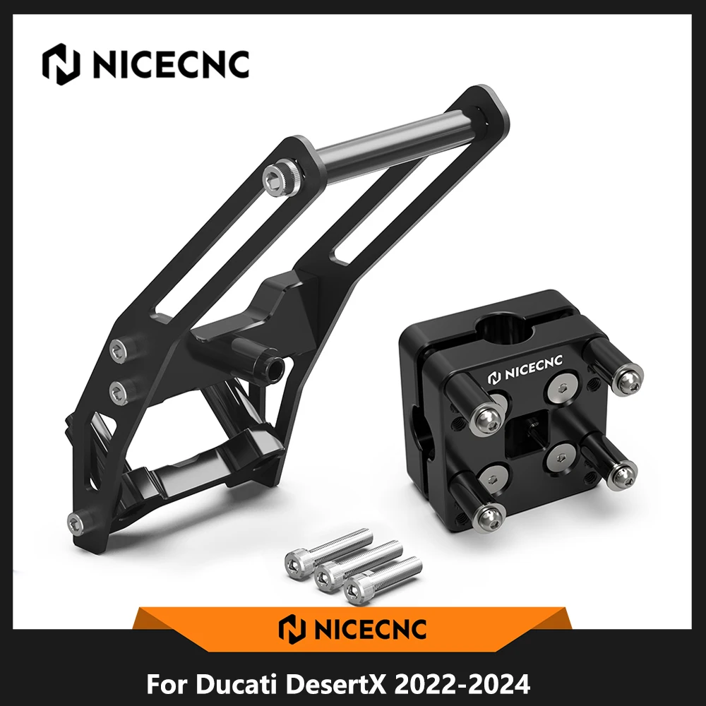 

For Ducati DesertX Desert X 2022-2023 2024 12MM Bar Motorcycle Navigation GPS Mount Bracket 12MM GPS Holder Bar Clamp