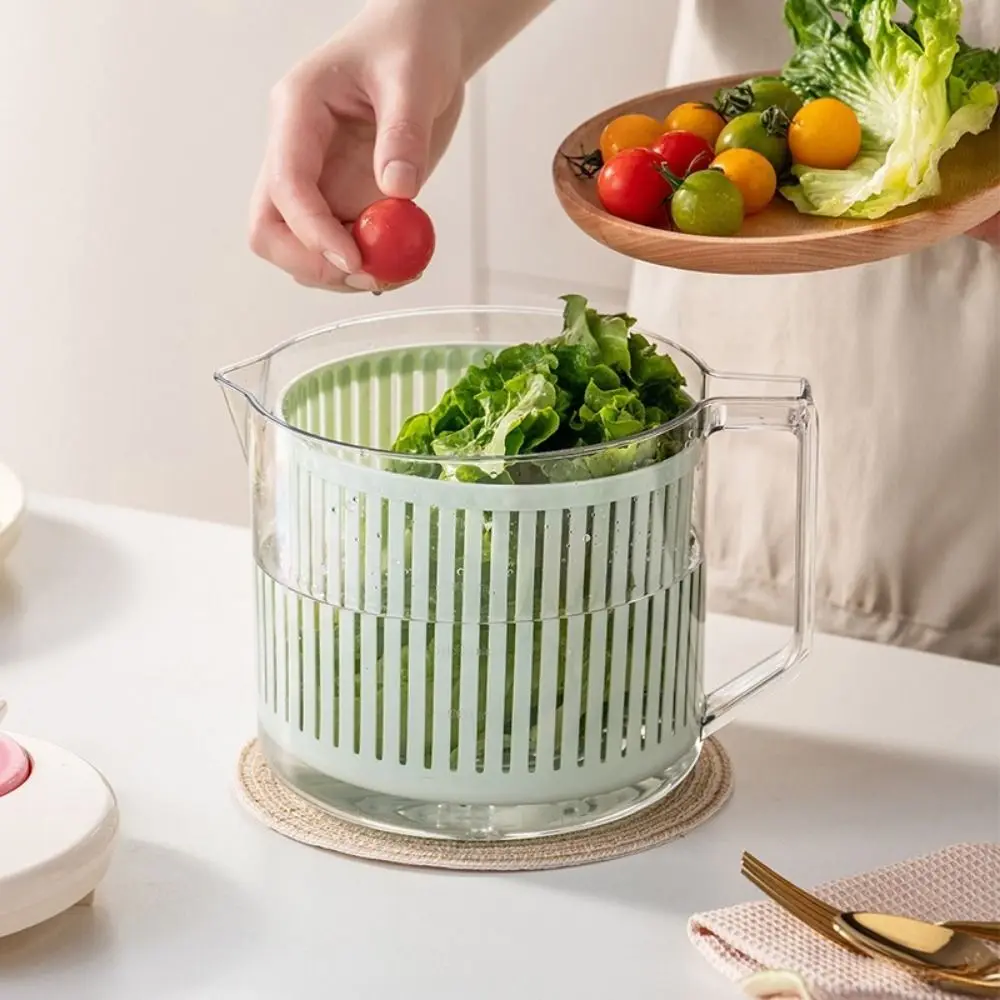 Vegetable Dehydrator Food-Grade Home Salad Spinner Dehydration Wonder Kitchen Drainage Manual Centrifuge Multi-Use Fresh-keeping