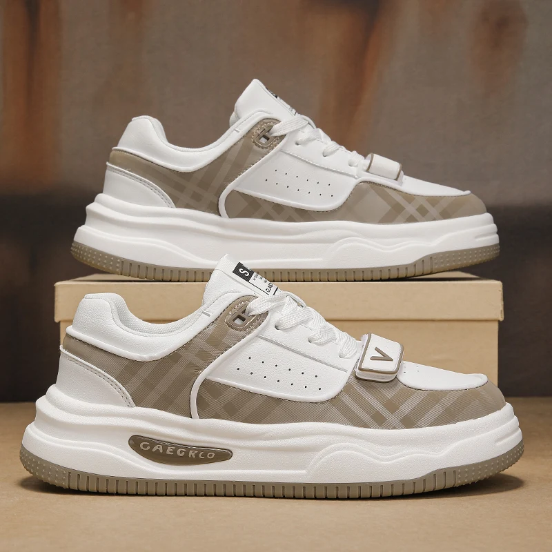 

Мужская обувь, новинка 2025, осенние трендовые универсальные высококачественные кроссовки для спорта и отдыха, рабочие белые туфли для молодых мужчин