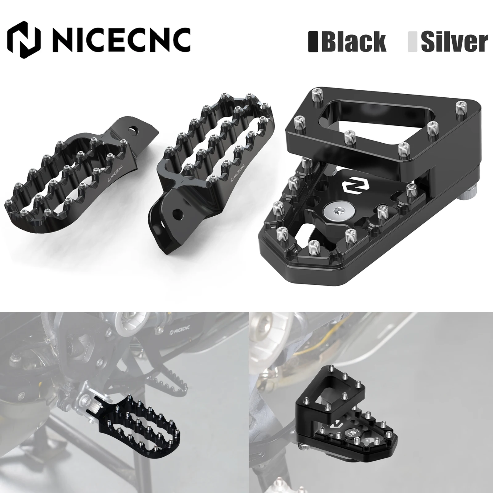 

For BMW R1250GS R 1250GS R1250 GS 2018 2019 2020 2021 2022 2023 DualControl Rear Brake Lever Pedal Extender Footpegs Footrests