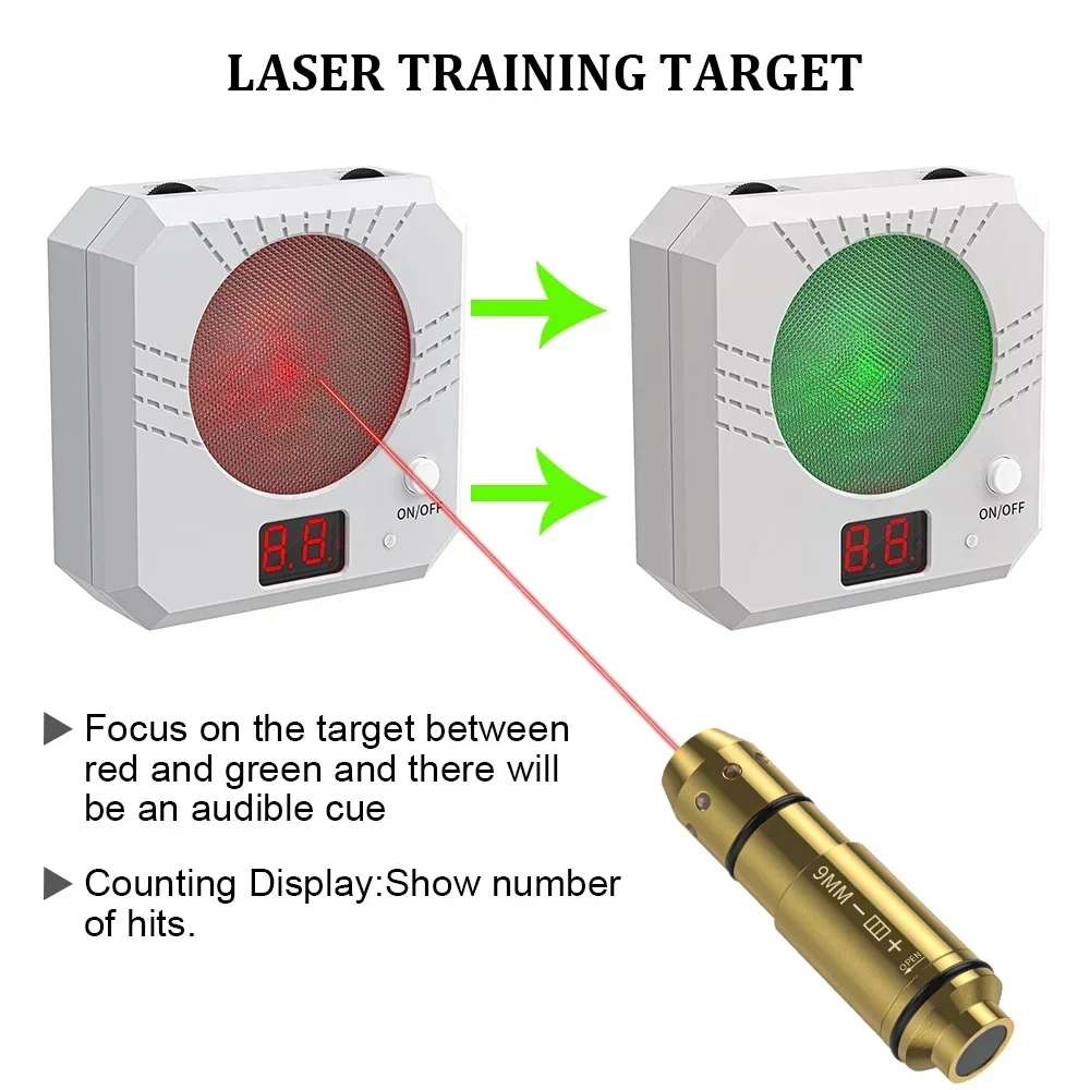 Infrared Induction Electronic Scoring Laser Target Color Sensitive Shooting Practice with Sound Effects Training Toy Equipment