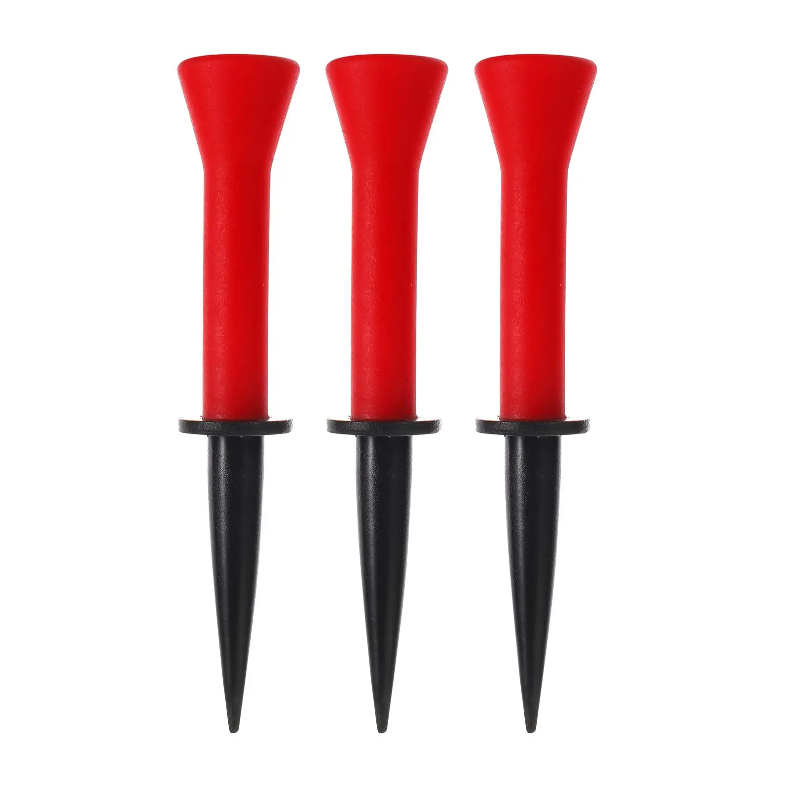 3 Pcs Golf Golfs Supplies Ball Stand Rack Matte Rubber Tees Training Tool Child