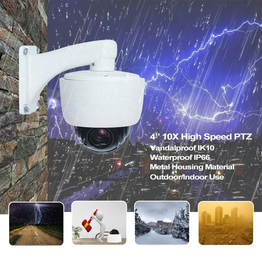 

Outdoor Mini PTZ Camera Dome 5MP Analog CCTV Video Surveillance Speed Camera 10X PTZ De Seguridad Domestic Security Cameras