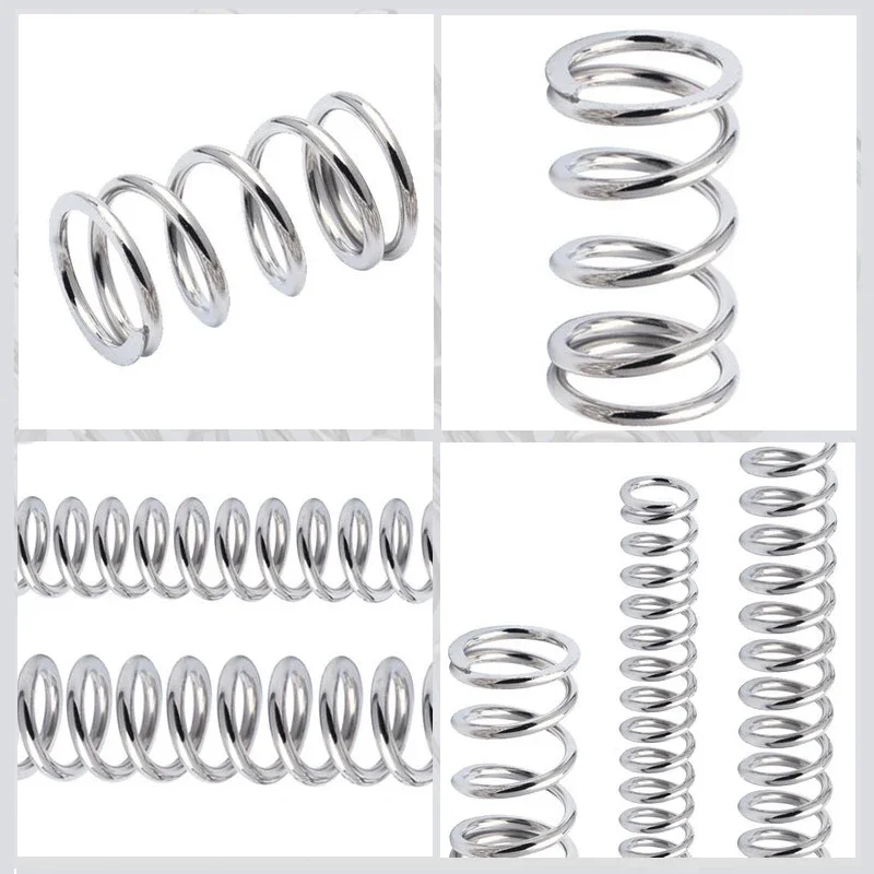 Spring Steel Nickel Plated Compression Spring Y-shaped Shock Absorption Return Spring 1~50pc Wire Dia 2.5MM OD15~40MM L 30~100MM