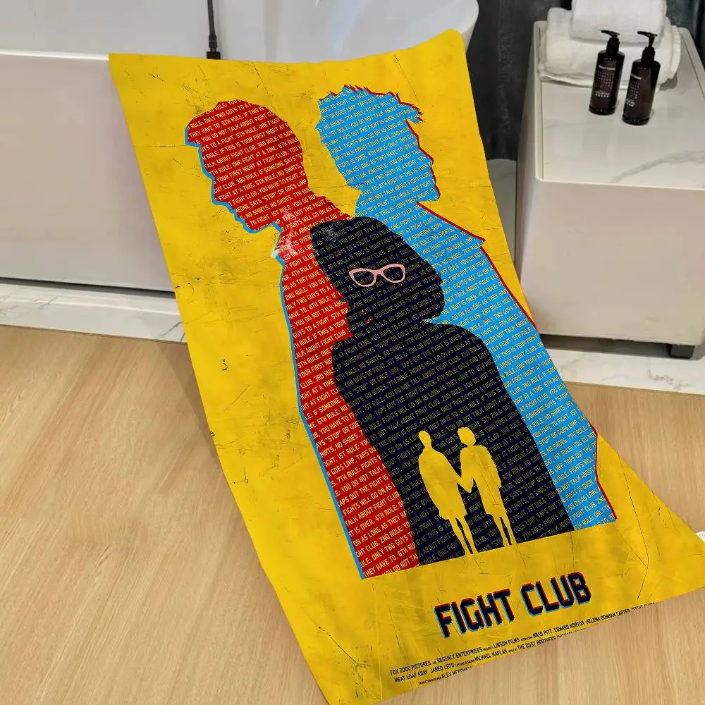 F-Fight Club Big Microfiber Beach Towels Quick Dry Towel Sand Beach Towels Pool Towel for Travel Swim Pool Yoga