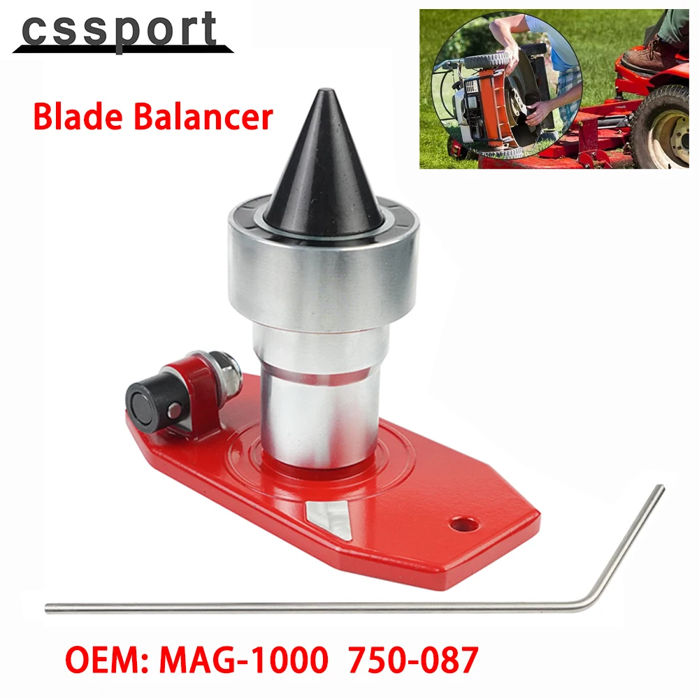 

750-087 Wall Mount Lawn Mower Blade Balancer For Lawnmower Blades 42-047 Work with Blade Hole Sizes of 5/16" To 1-1/2" Diameter