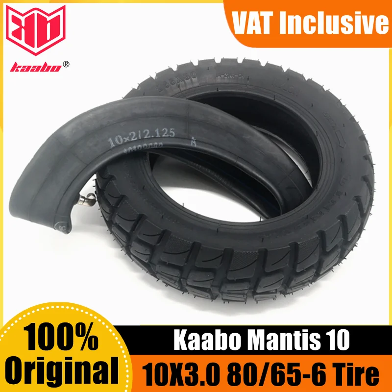 Original Kaabo 10 inch 10X3.0 80/65-6 Off-Road Tire For Mantis10 King GT Electric Scooter Widen Street Tyre Widen Inflatable