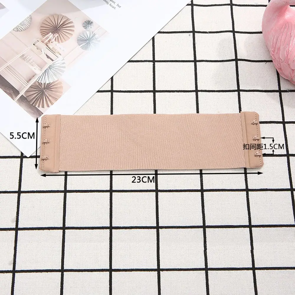 Useful Non Slip Elastic Band Women Solid Color Bra Buckle Extension Buckle Bra Accessories Transparent Bra Extender