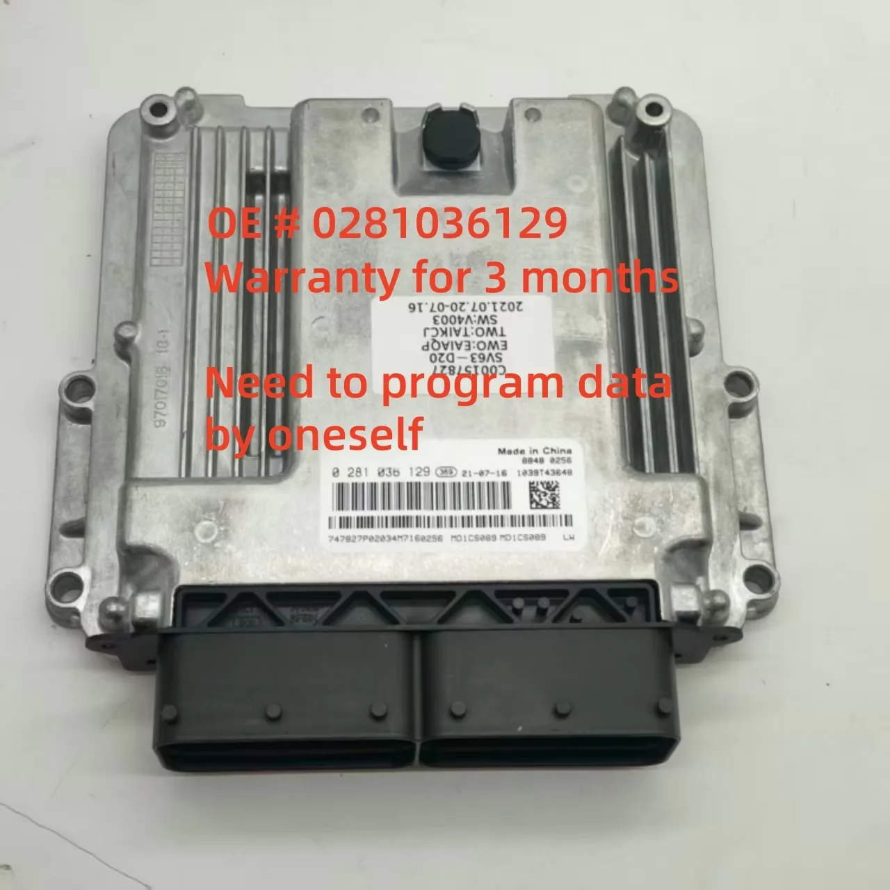 high quality 0281036129 MD1CS089 Engine control unit electronic control module ECU ECM for Bosch