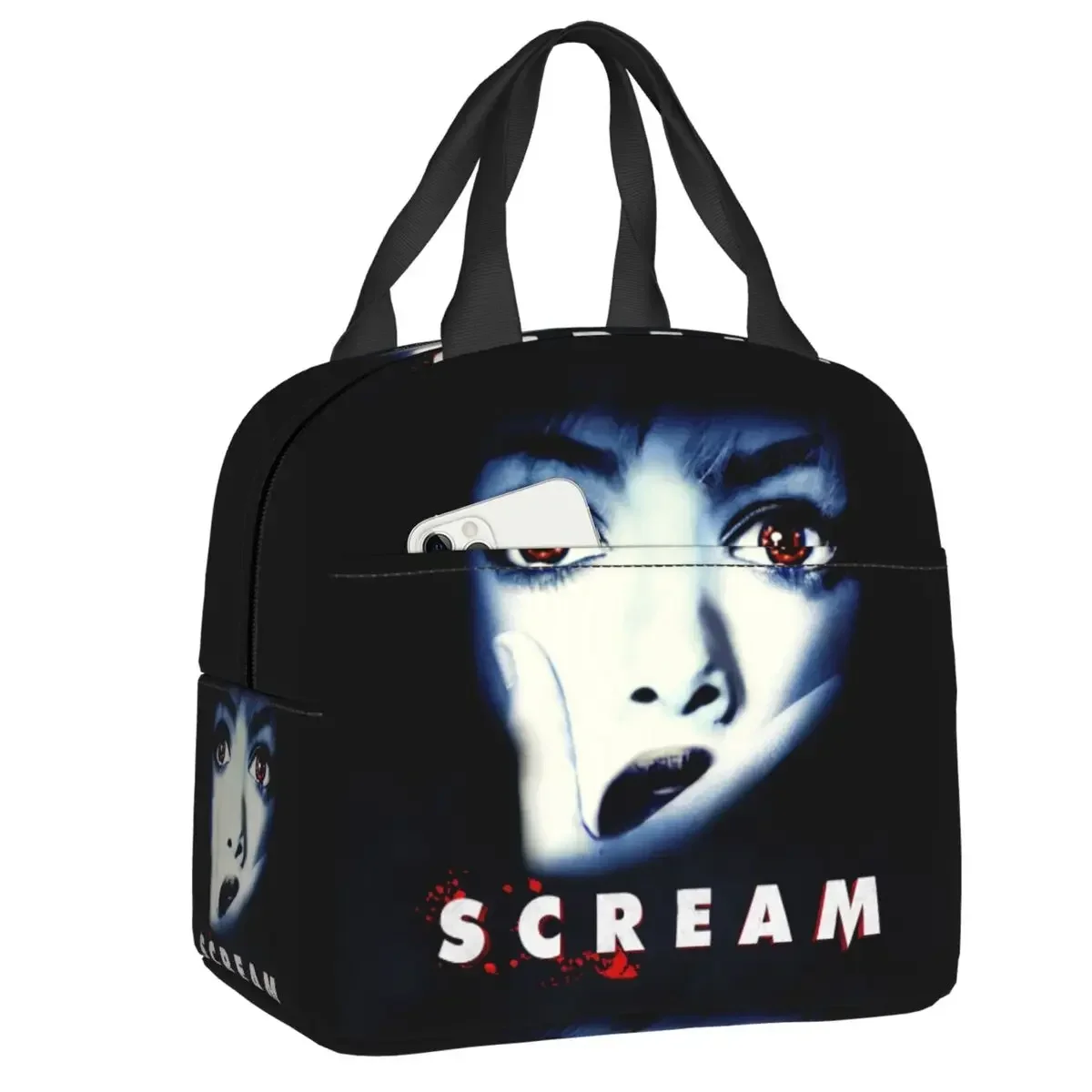 Horror Scream Film Baddies Legends Lunch Boxes Leakproof Chucky Alien Predator Killer Thermal Cooler Food Insulated Lunch Bag