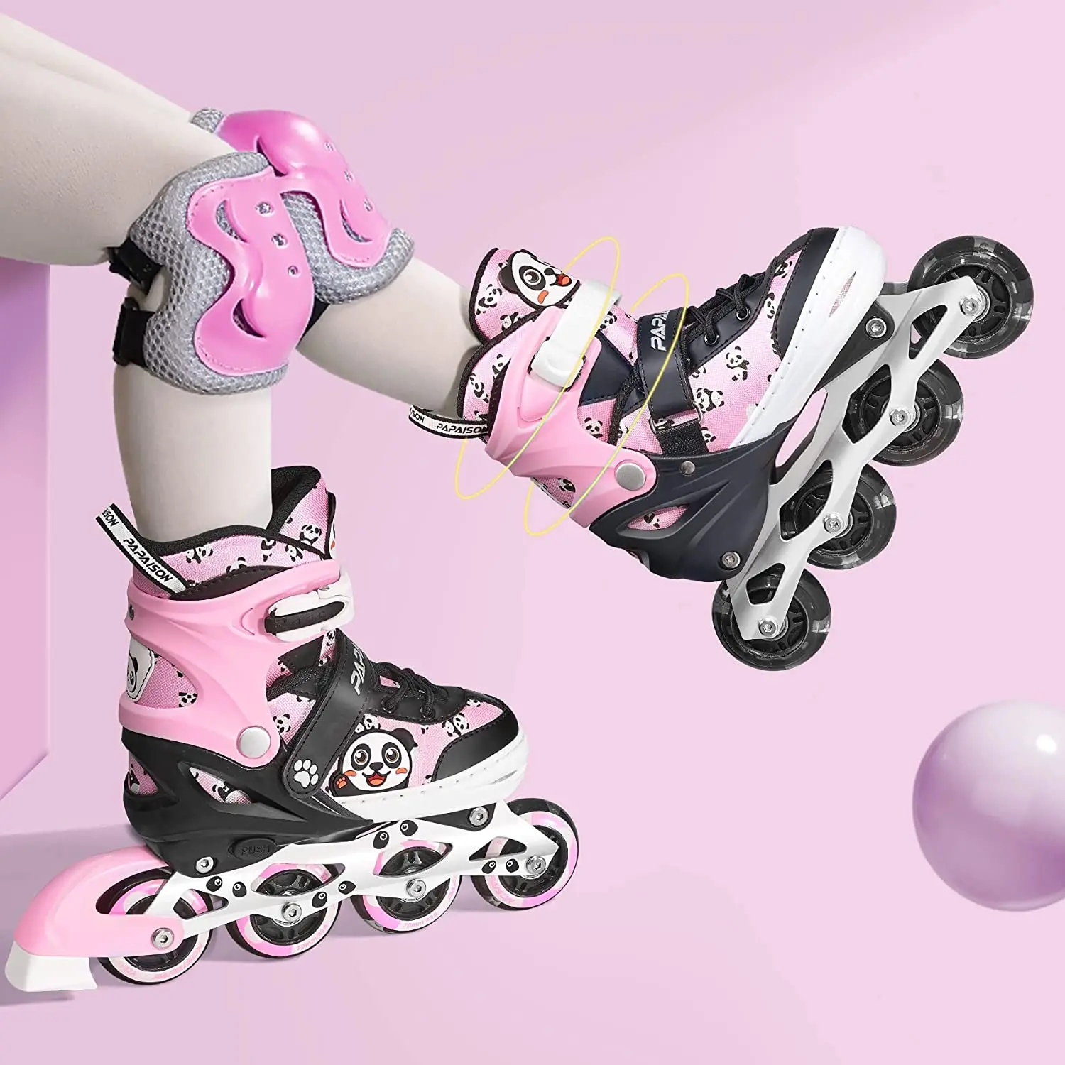 

High Quality Nice Design Inline Skates Flashing Roller Skating Shoes 4 PU Wheels for Children