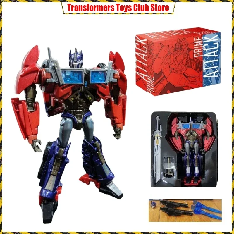 In Stock Transformers:Prime TFP APC Prime Attack Optimus Prime Charge Pillar Action Figure Robot Collection Gift Toy