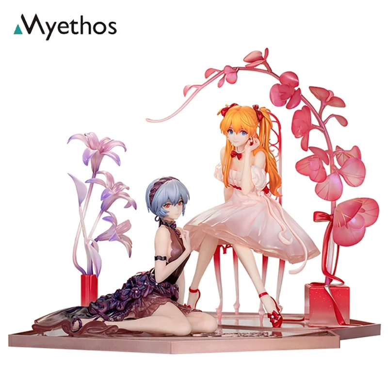 

Original Myethos Shin Seiki Evangelion Ayanami Rei Soryu Asuka Langrey Whisper of Flower Ver. Anime Figure Collection Model Toys